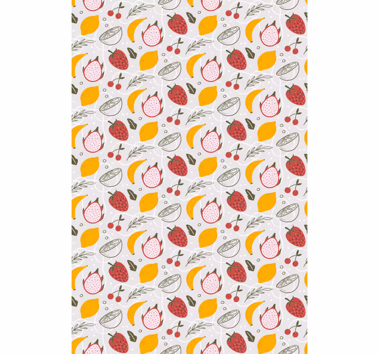 ブラインド 果物と野菜 柑橘類の模様 - TENSTICKERS