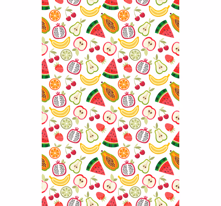 ブラインド 果物と野菜 フルーティーなパターンデザイン - TENSTICKERS
