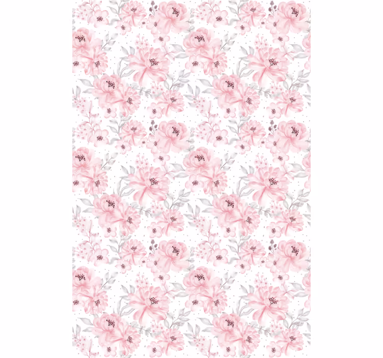 ブラインド 花や植物 ピンクの花柄 - TENSTICKERS