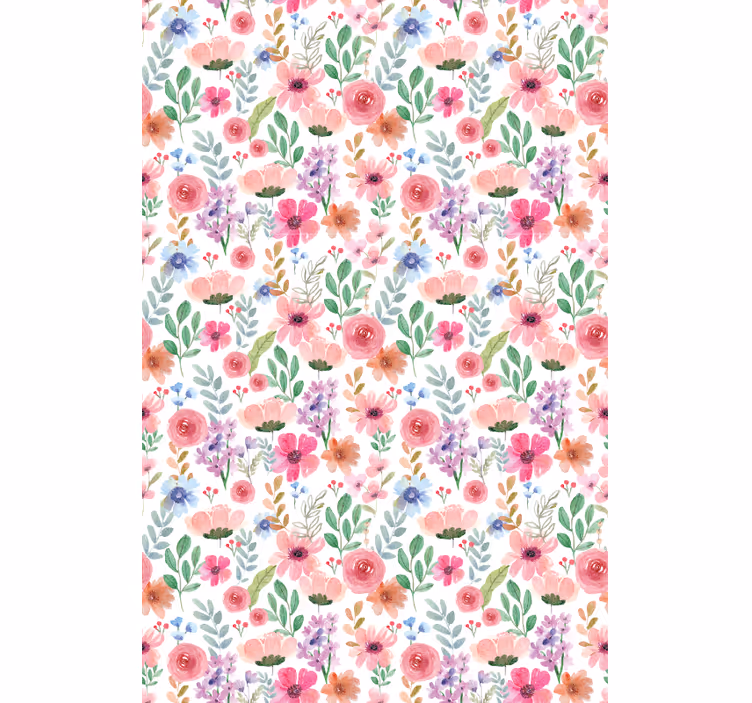 ブラインド 花や植物 花柄の優雅さ - TENSTICKERS