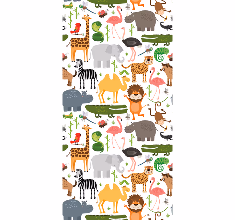 ブラインド 動物 サファリの動物の友達 - TENSTICKERS