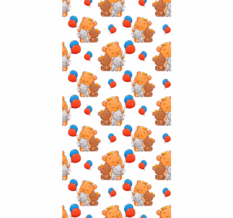 ブラインド 保育園 フレンドリーなクマのパターン - TENSTICKERS