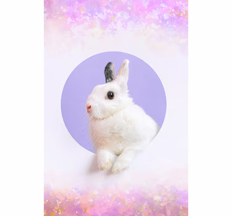 もうどうぶつ ウサギの肖像画 - TENSTICKERS