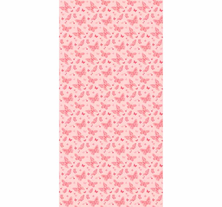 ピンクバタフライキッズブラインド - TENSTICKERS