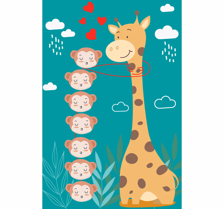もうどうぶつ キリンサル愛 - TENSTICKERS