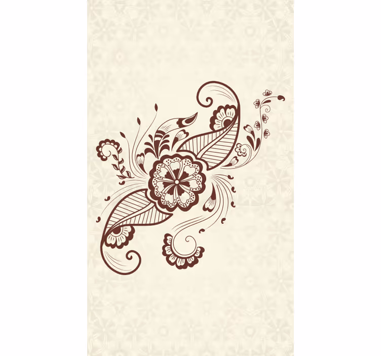 ブラインド 花 複雑な花のモチーフ - TENSTICKERS
