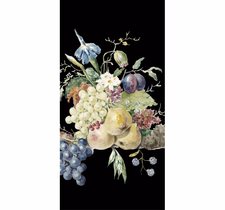ブラインド 果物と野菜 果樹園の収穫物展示 - TENSTICKERS