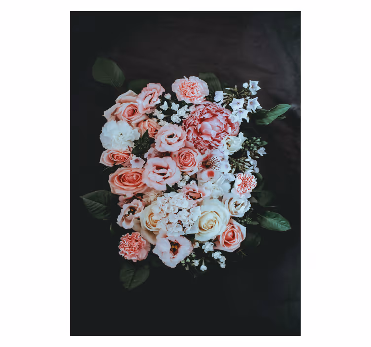 ブラインド 花 開花するフラワーアレンジメント - TENSTICKERS
