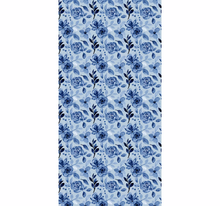 ブラインド 花や植物 青いアレンジメント - TENSTICKERS