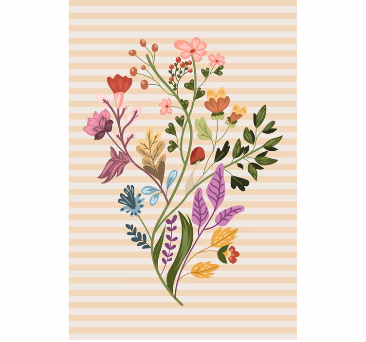ブラインド 花や植物 フラワーアレンジメント - TENSTICKERS