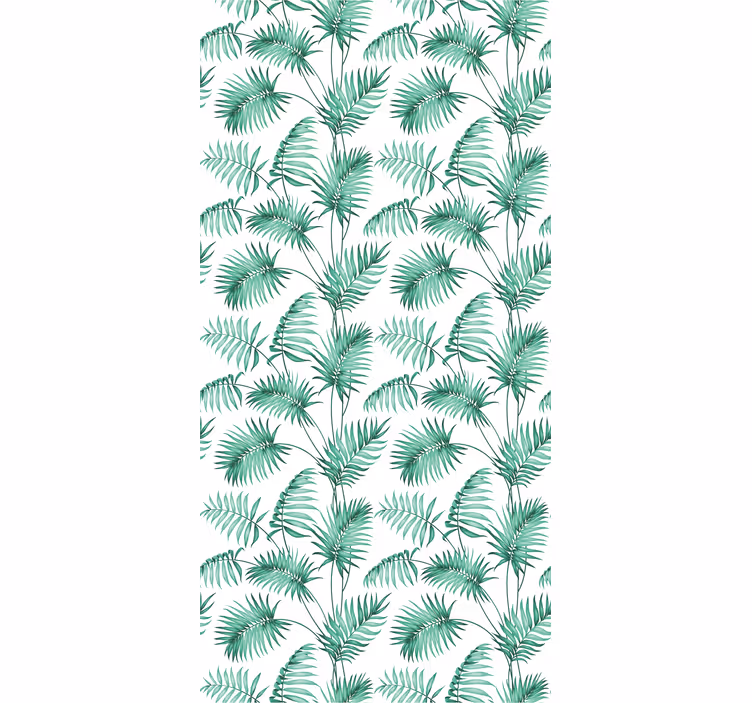 ブラインド より多くの花や植物 豊かな緑の葉 - TENSTICKERS