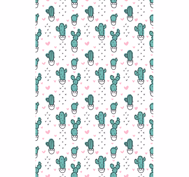 ブラインド カクタス 魅力的なハートデザイン - TENSTICKERS