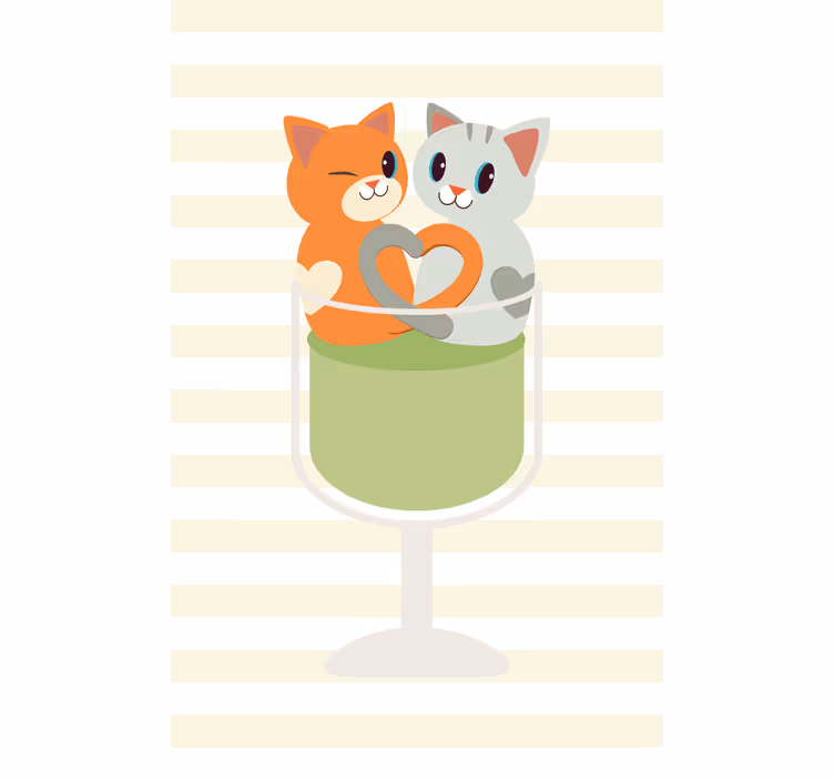 ブラインド 動物 可愛い猫の仲間 - TENSTICKERS