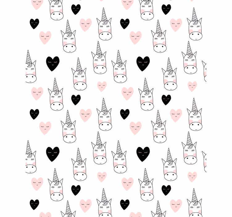 ブラインド 子供部屋 ミニマリスト ユニコーン ハート - TENSTICKERS