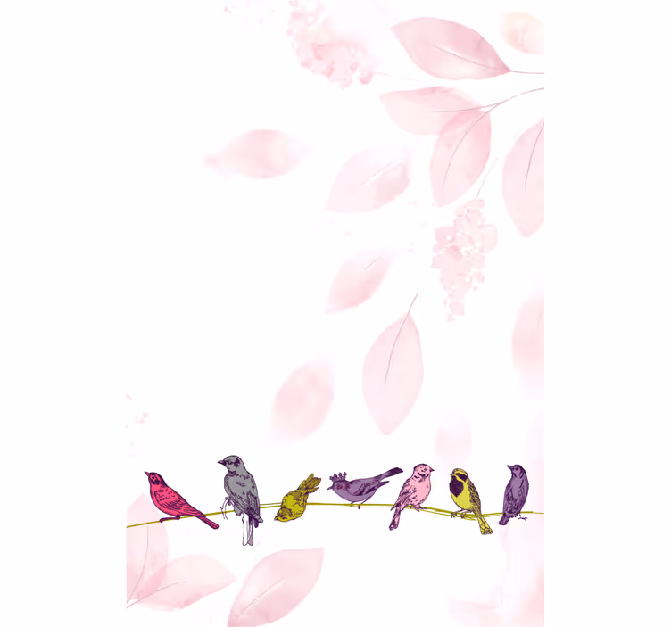 もうどうぶつ鳥の枝に止まる - TENSTICKERS