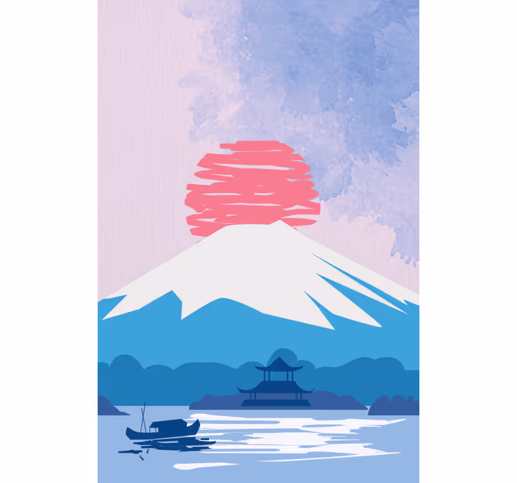 ブラインド オリジナル 富士山の風景 - TENSTICKERS