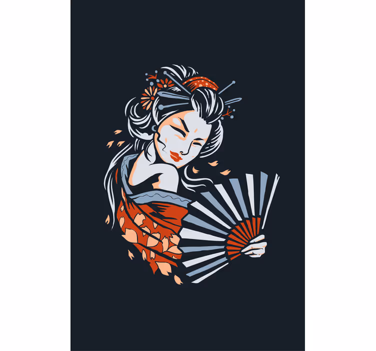 ブラインド オリジナル 優雅な扇の舞 - TENSTICKERS