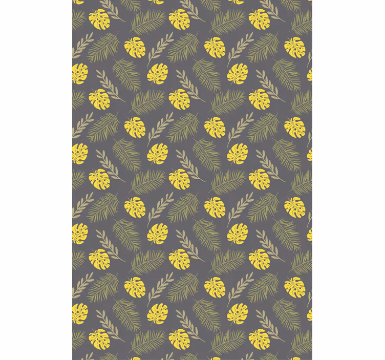 ブラインド 花や植物 トロピカルリーフパターン - TENSTICKERS