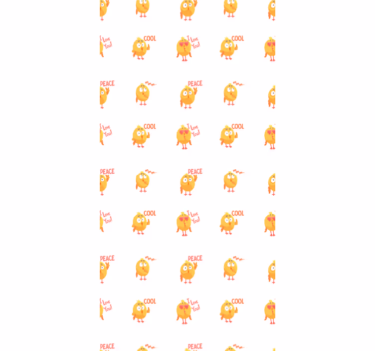 ブラインド 動物 鳥のかわいい表情 - TENSTICKERS