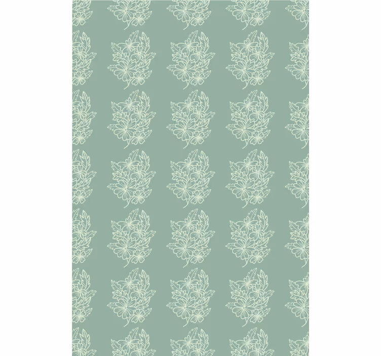 ブラインド 花や植物 フローラルリーフパターン - TENSTICKERS