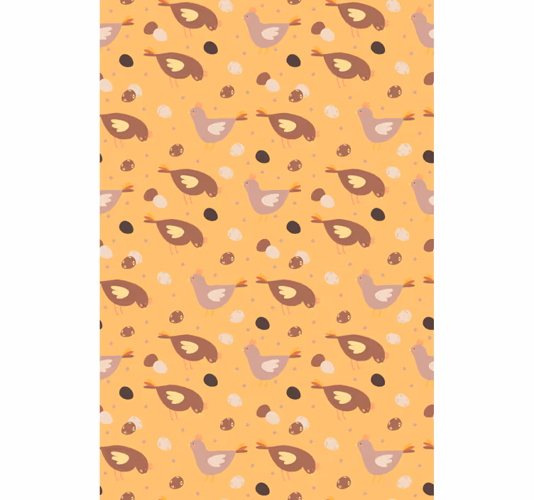 オレンジ色のひよこパターン様々な動物ブラインド - TENSTICKERS