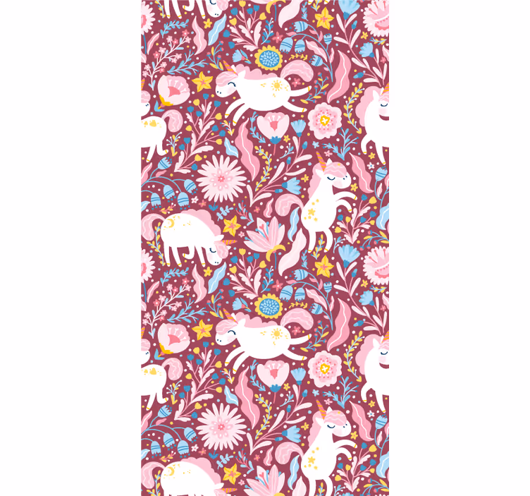 ブラインド オリジナル カラフルなユニコーン柄 - TENSTICKERS