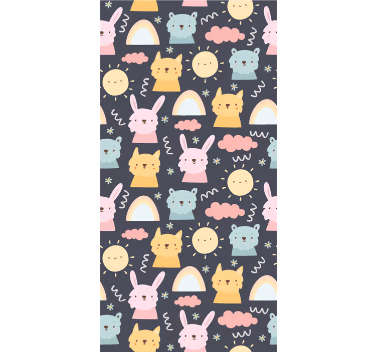 楽しい ブラインド 動物柄 - TENSTICKERS