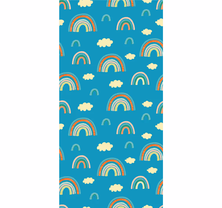 ブラインド 子供部屋 カラフルな虹のモチーフ - TENSTICKERS