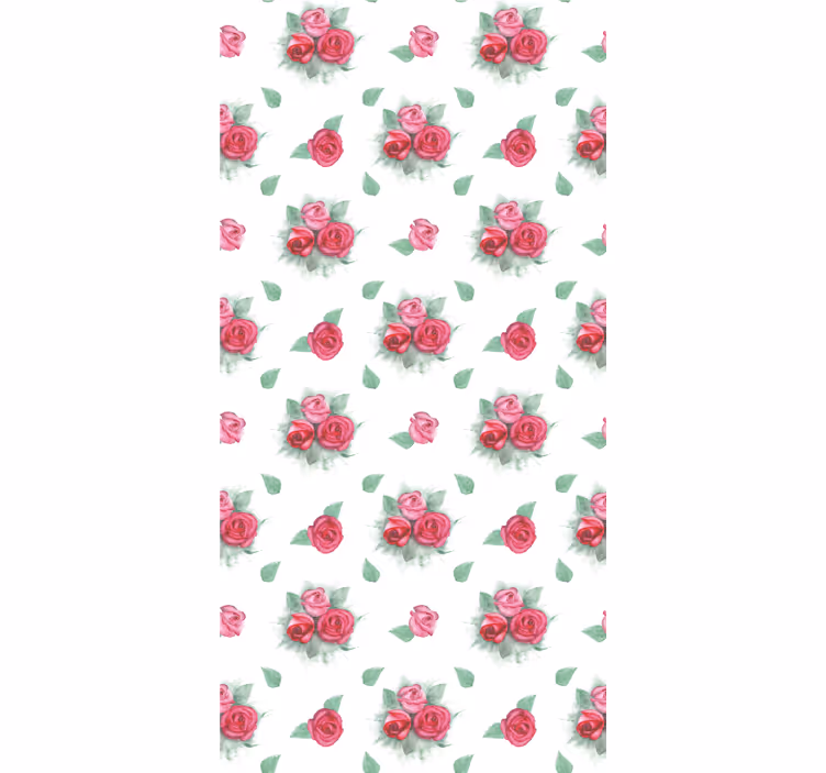 ブラインド 花や植物 バラと葉付き - TENSTICKERS