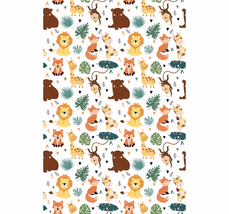ブラインド 動物 可愛いサファリの生き物 - TENSTICKERS