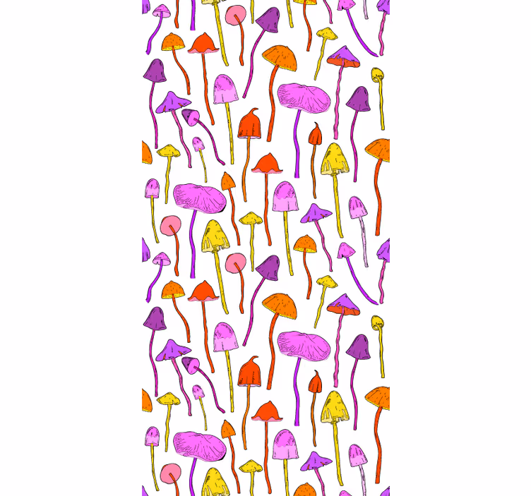ブラインド より多くの花や植物 生き生きとしたキノコのテーマ - TENSTICKERS