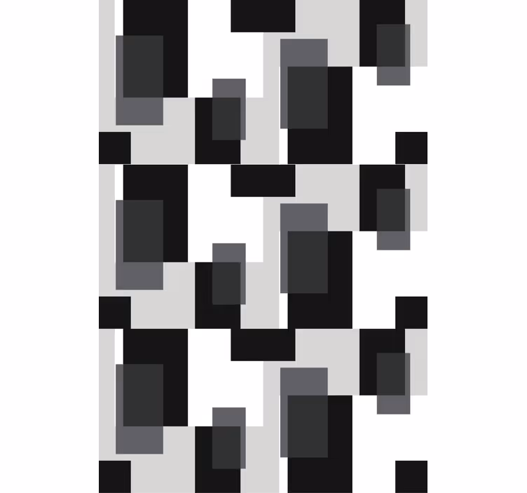 黒と白の色がリビングルームのブラインドをブロックします - TENSTICKERS