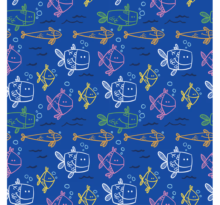 ブラインド 動物 おもしろい魚柄 - TENSTICKERS