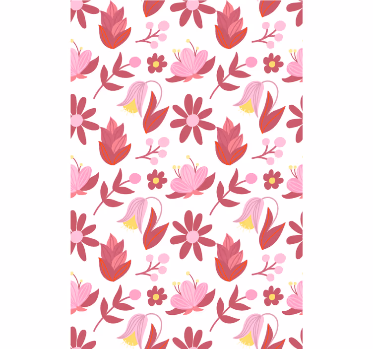 ブラインド 花や植物 フラワーアレンジメントパターン - TENSTICKERS