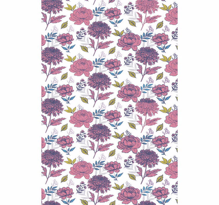 ブラインド 花や植物 ブロッサムフローラルテーマ - TENSTICKERS