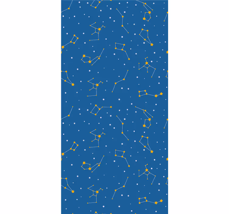 ブラインド 青 星座模様デザイン - TENSTICKERS