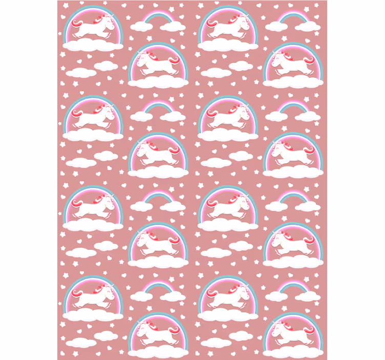ブラインド 子供部屋 魔法のユニコーンテーマ - TENSTICKERS
