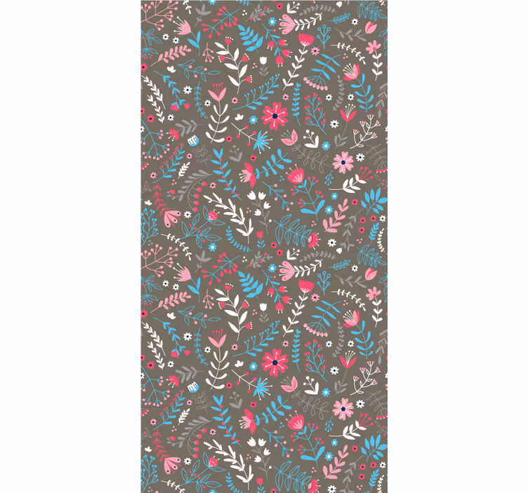ブラインド 花や植物 カラフルな小花模様 - TENSTICKERS