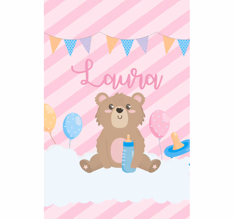 オーダー ブラインド テディベアのお祝い - TENSTICKERS