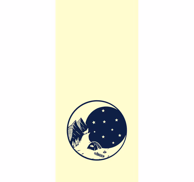 ブラインド オリジナル 山の夜景 - TENSTICKERS