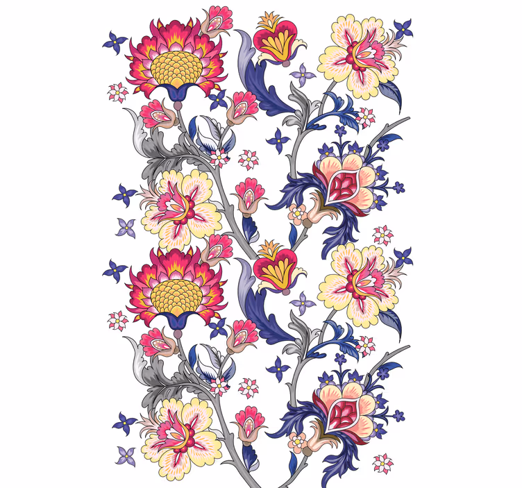 ブラインド 花 鮮やかな花のアレンジメント - TENSTICKERS