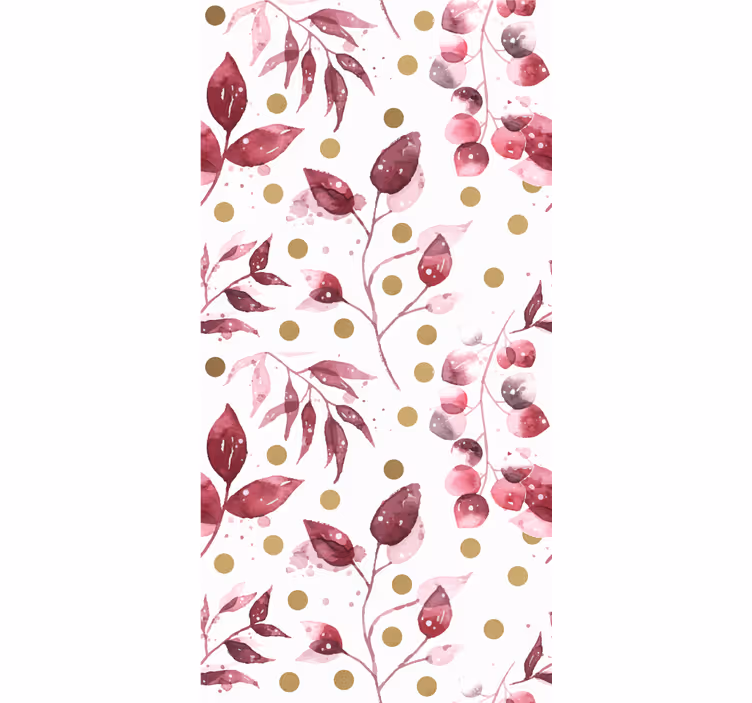 ブラインド 花や植物 フローラルドットパターン - TENSTICKERS