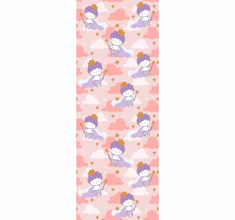 ブラインド 子供部屋 かわいいプリンセスと雲 - TENSTICKERS