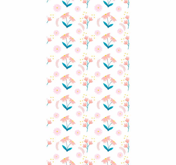 ブラインド 花や植物 ピンクエキナセア柄 - TENSTICKERS