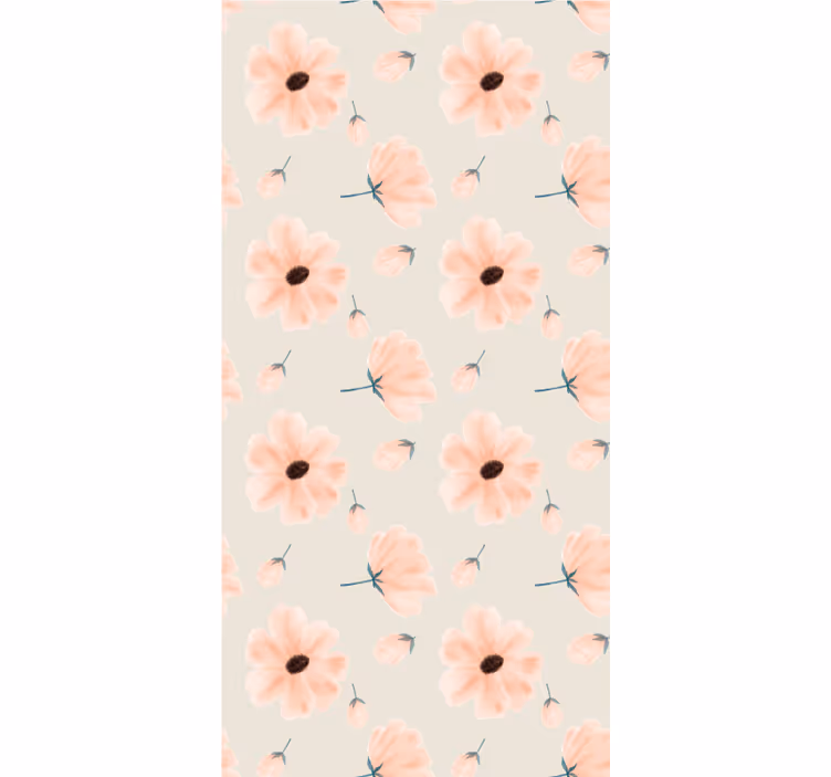ブラインド 花や植物 パステルフラワーパターン - TENSTICKERS