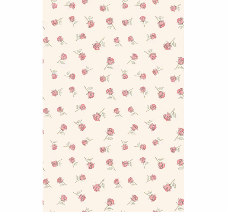 ブラインド 花や植物 やさしいバラのモチーフ - TENSTICKERS
