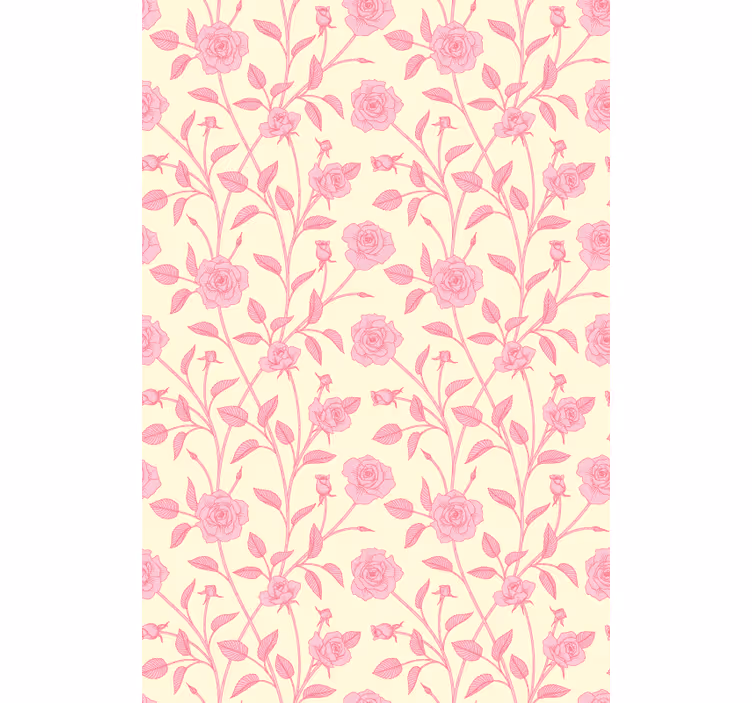 ブラインド 花や植物 ピンクローズフローラル - TENSTICKERS