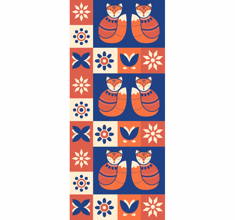 ブラインド 動物 魅力的なキツネ柄 - TENSTICKERS