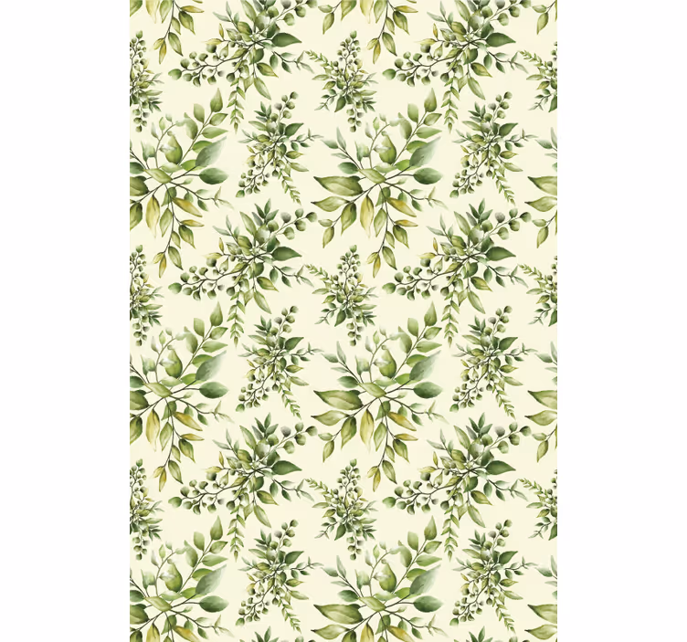 ブラインド 花や植物 豊かな緑のパターン - TENSTICKERS