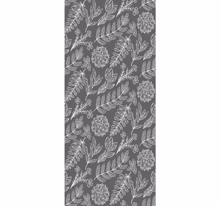 ブラインド 花や植物 フローラルアウトラインパターン - TENSTICKERS